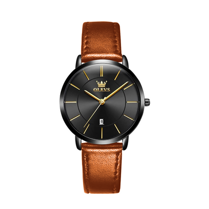 Finn | Cruise Leather Date Watch | 40mm