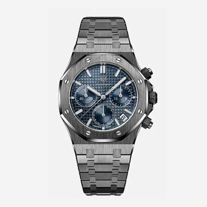 Damian | Iconic Steel Frame Bold Chronograph Design Watch | 42mm