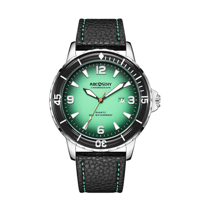 Jeferson | Rugged Men’s Leather Watch | 44mm