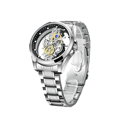 Rio | Hollow Double-sided Dial Skeleton Quartz Watch | 42mm