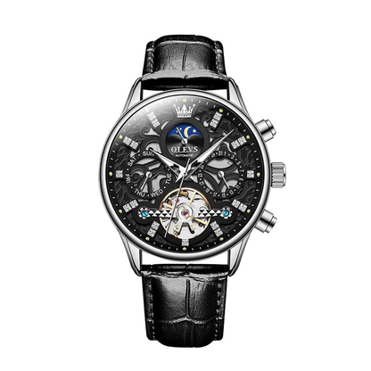 Emmett | Automatic Mechanical Watch with Leather Strap | 40mm