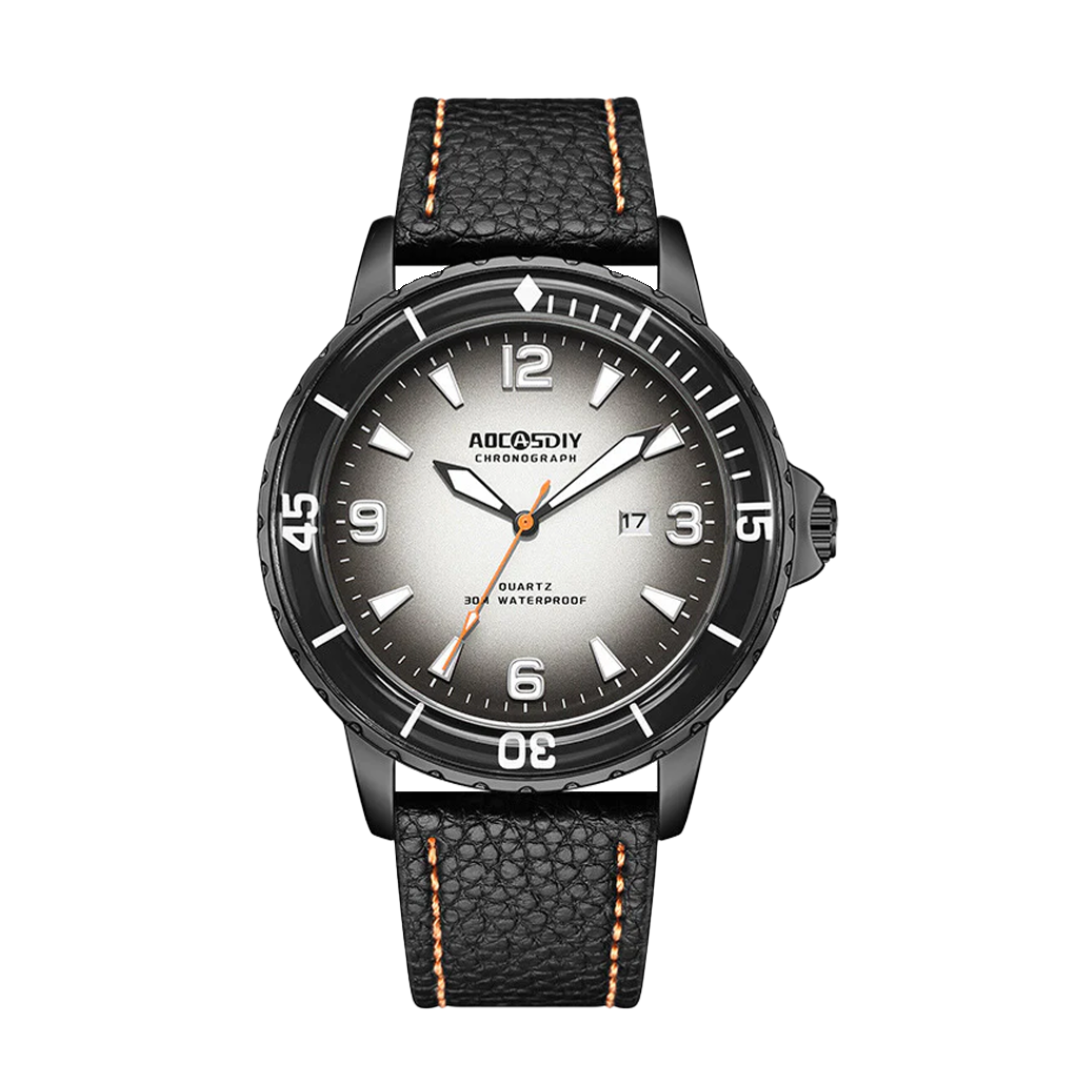 Jeferson | Rugged Men’s Leather Watch | 44mm