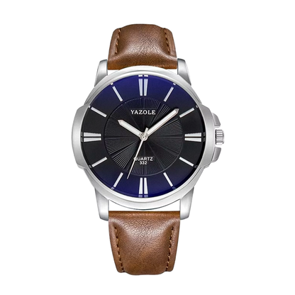 Gavin | Opulent Glass Leather Watch | 45mm