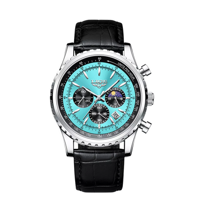Leo | Elegant Chronograph Moon Phase Watch| 46mm