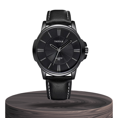 Gavin | Opulent Glass Leather Watch | 45mm