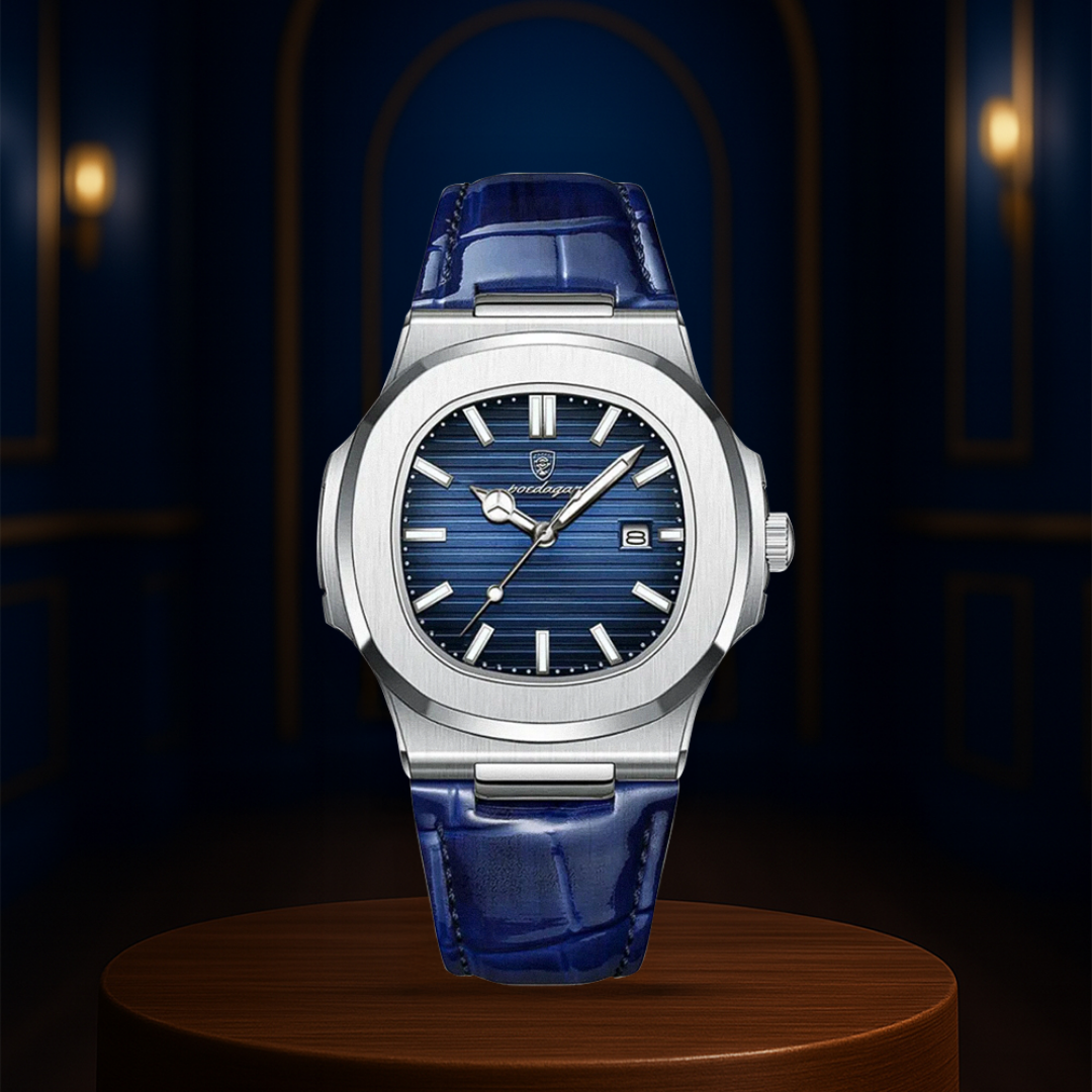 Elias | Sleek Dial Paired with a Classic Leather | 40mm