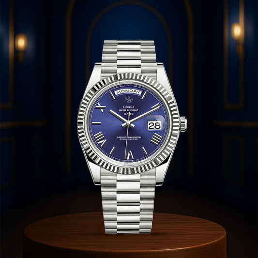 Frederick | Sharp Lines and Classic Day-Date Styling Watch | 40mm