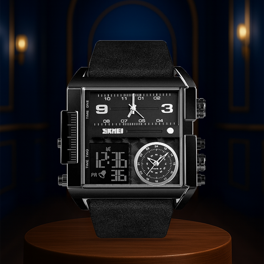 Alex | Men's Double Calendar Quartz Wristwatch | 51mm