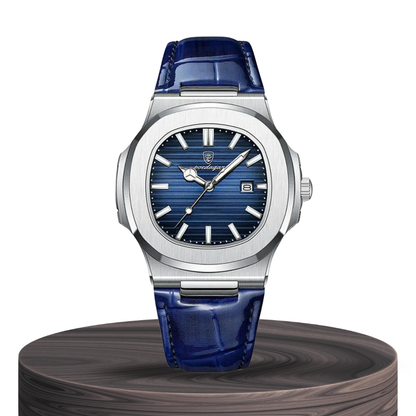 Elias | Sleek Dial Paired with a Classic Leather | 40mm