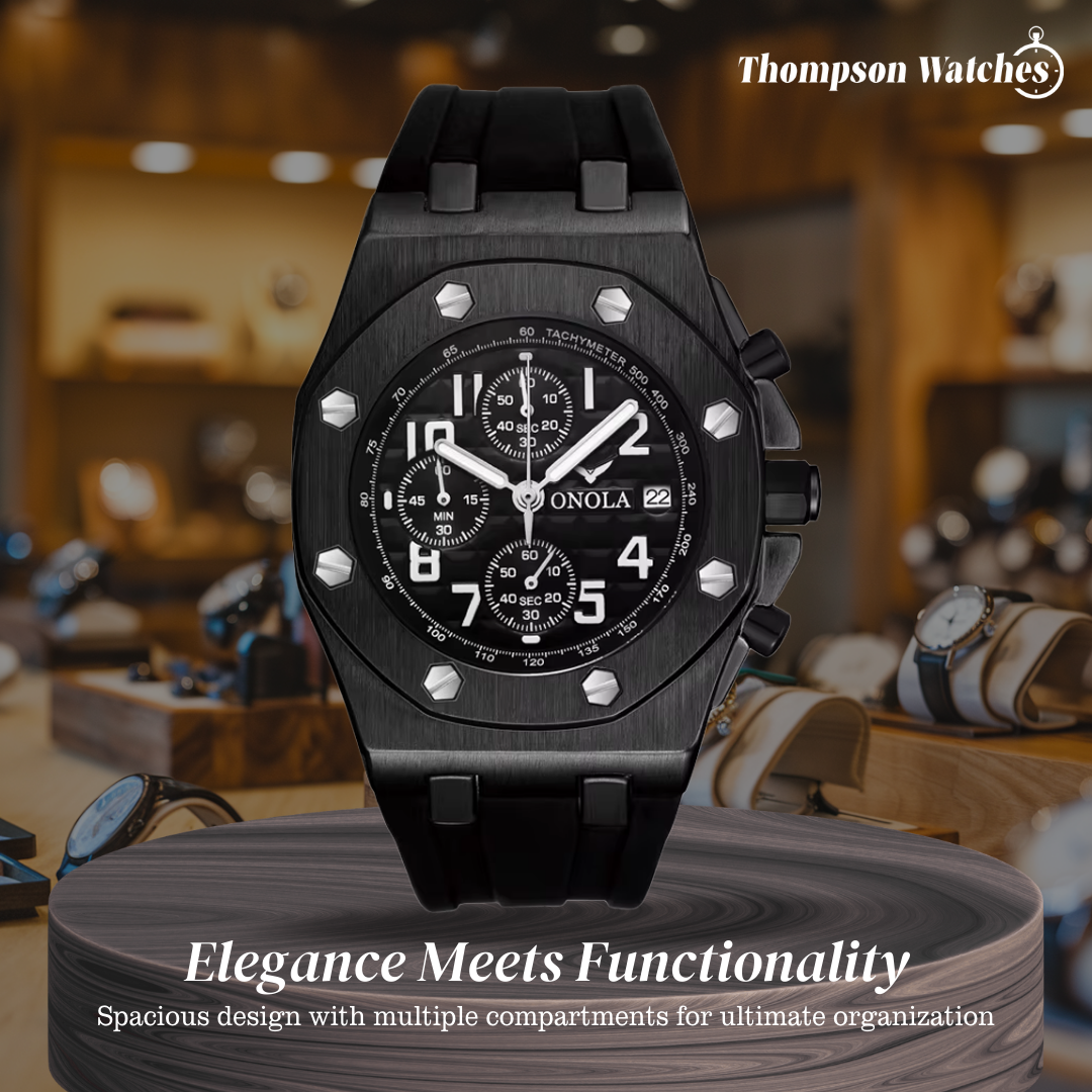 Andrei | Octagonal Bezel Chronograph Watch | 43mm