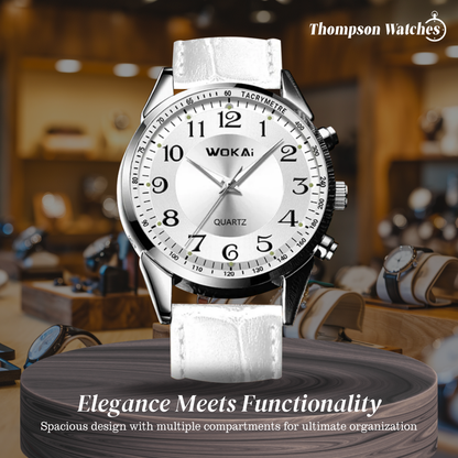 Jerick | Sleek Tachymeter Leather Watch | 40mm