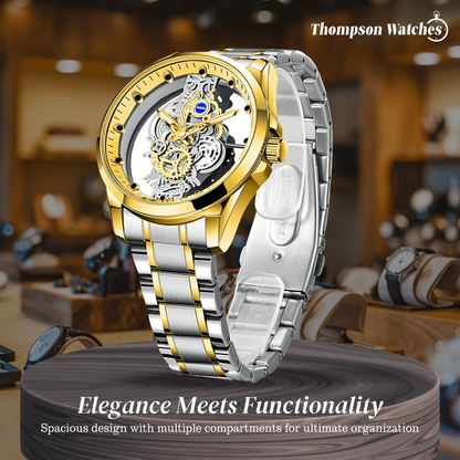 Rio | Hollow Double-sided Dial Skeleton Quartz Watch | 42mm