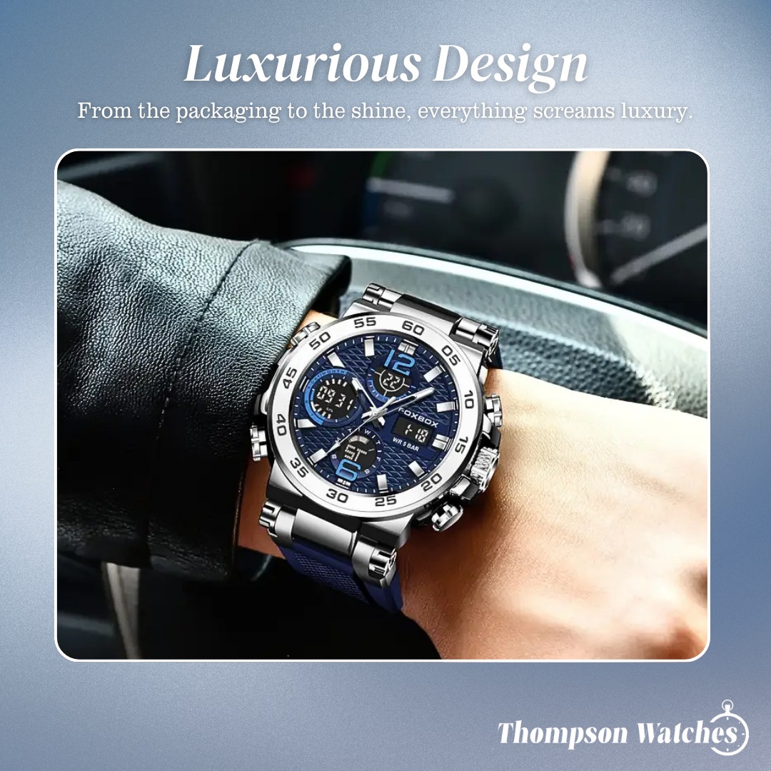 Nate | Men's Dual Display Digital Military Quartzwatch |46mm