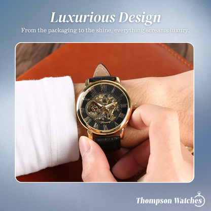 Peter | Fashionable Men's Roman Numerals Mechanical Watch | 40mm