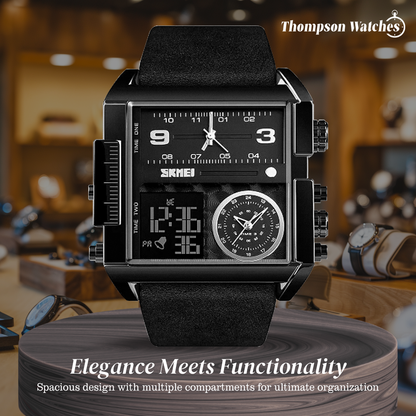 Alex | Men's Double Calendar Quartz Wristwatch | 51mm