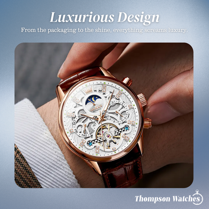 Emmett | Automatic Mechanical Watch with Leather Strap | 40mm