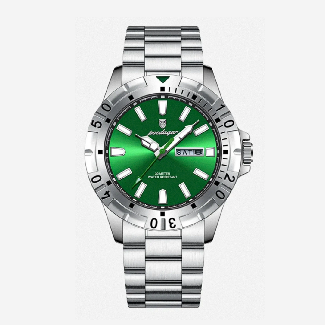Maverick | Sporty Bezel Stainless Steel Watch | 42mm