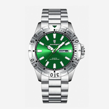 Maverick | Sporty Bezel Stainless Steel Watch | 42mm