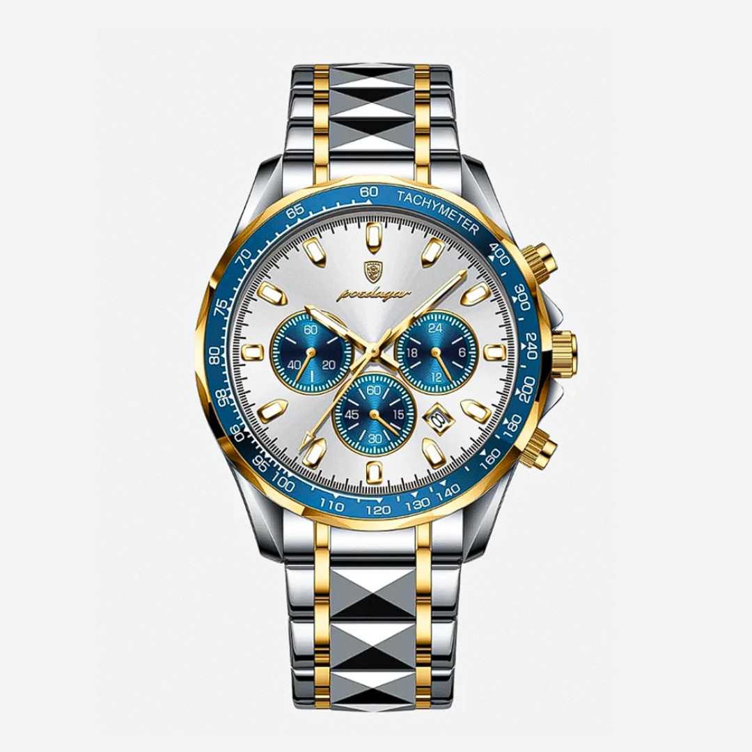 Zane | Sleek Sports Dial Statement Chrono Watch | 44.5mm