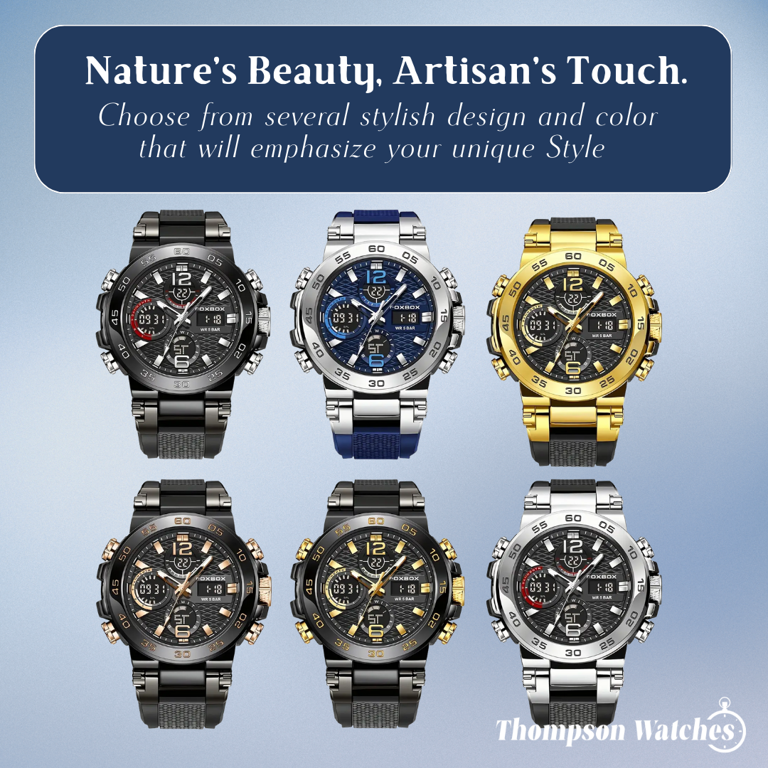 Nate | Men's Dual Display Digital Military Quartzwatch |46mm