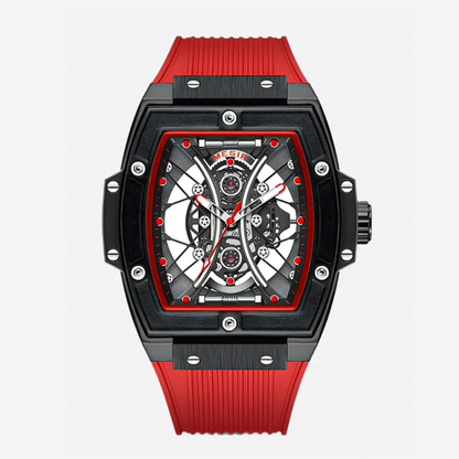 Ryker | Striking Tonneau Case Futuristic Skeleton Build Watch | 42mm