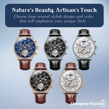 Emmett | Automatic Mechanical Watch with Leather Strap | 40mm