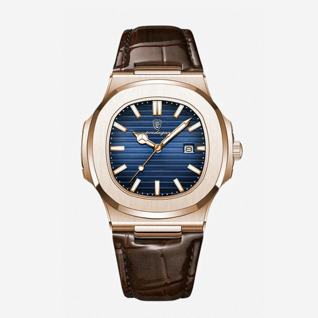 Elias | Sleek Dial Paired with a Classic Leather | 40mm