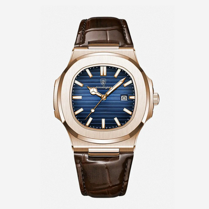 Elias | Sleek Dial Paired with a Classic Leather | 40mm