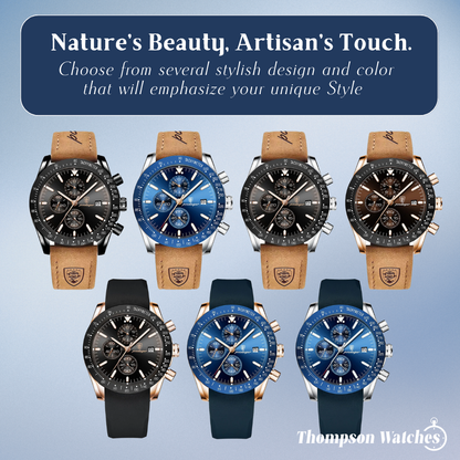 David | Stylish Men’s Chronograph with Versatile Strap Options | 44mm