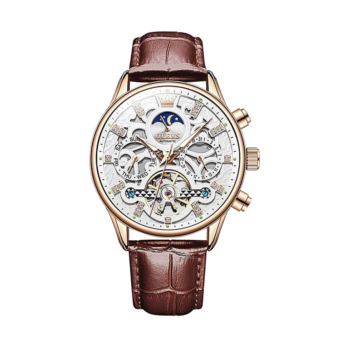 Emmett | Automatic Mechanical Watch with Leather Strap | 40mm