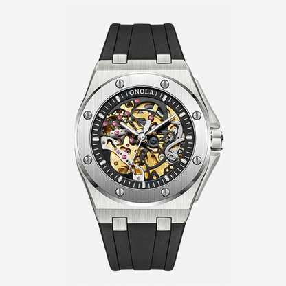 Zayden | Sporty Modern Eye-Catching Skeleton Watch | 52mm