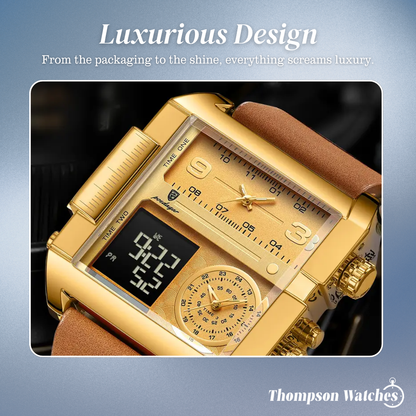 Alex | Men's Double Calendar Quartz Wristwatch | 51mm