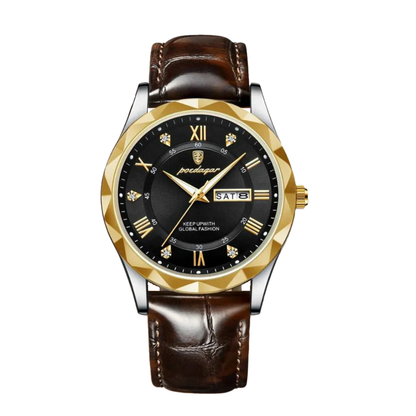 Brody | Elegant Leather Strap Quartz Watch | 40mm