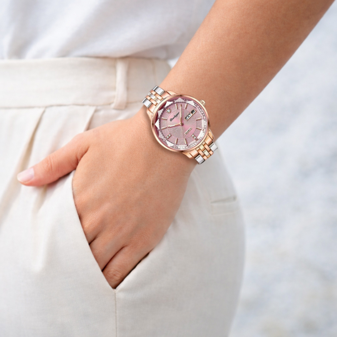 Patricia | Luxury Two-Tone Crystal Watch | 32mm