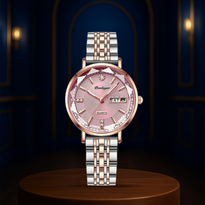 Patricia | Luxury Two-Tone Crystal Watch | 32mm
