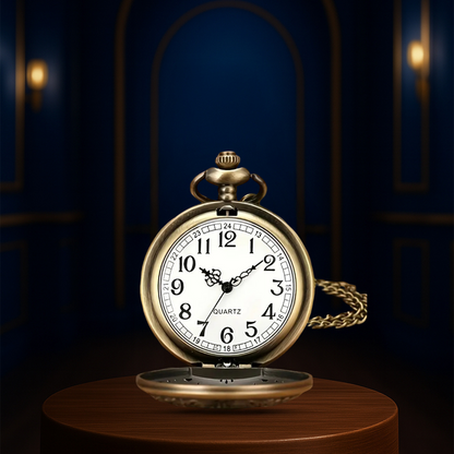 Saxton | Bronze Classic Numerals Pocket Watch | 45mm