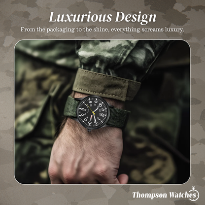 Thomas | Minimalist Field Watch with Functional Strap | 42mm