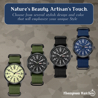 Thomas | Minimalist Field Watch with Functional Strap | 42mm