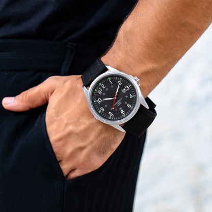 Mateo | Rugged Field Watch with Durable Canvas Strap | 40mm