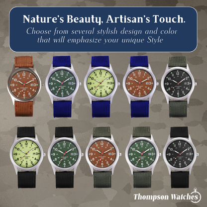 Mateo | Rugged Field Watch with Durable Canvas Strap | 40mm