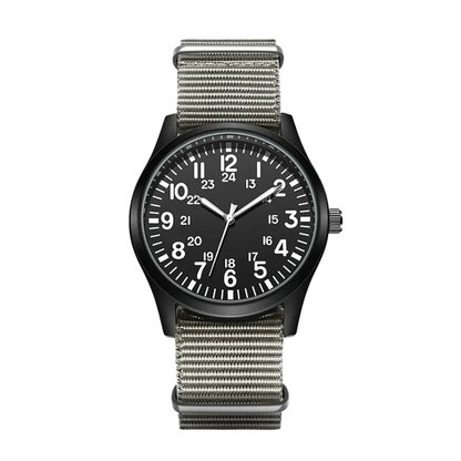 Nicolas | Luminous Field Watch with Tactical Strap | 41mm