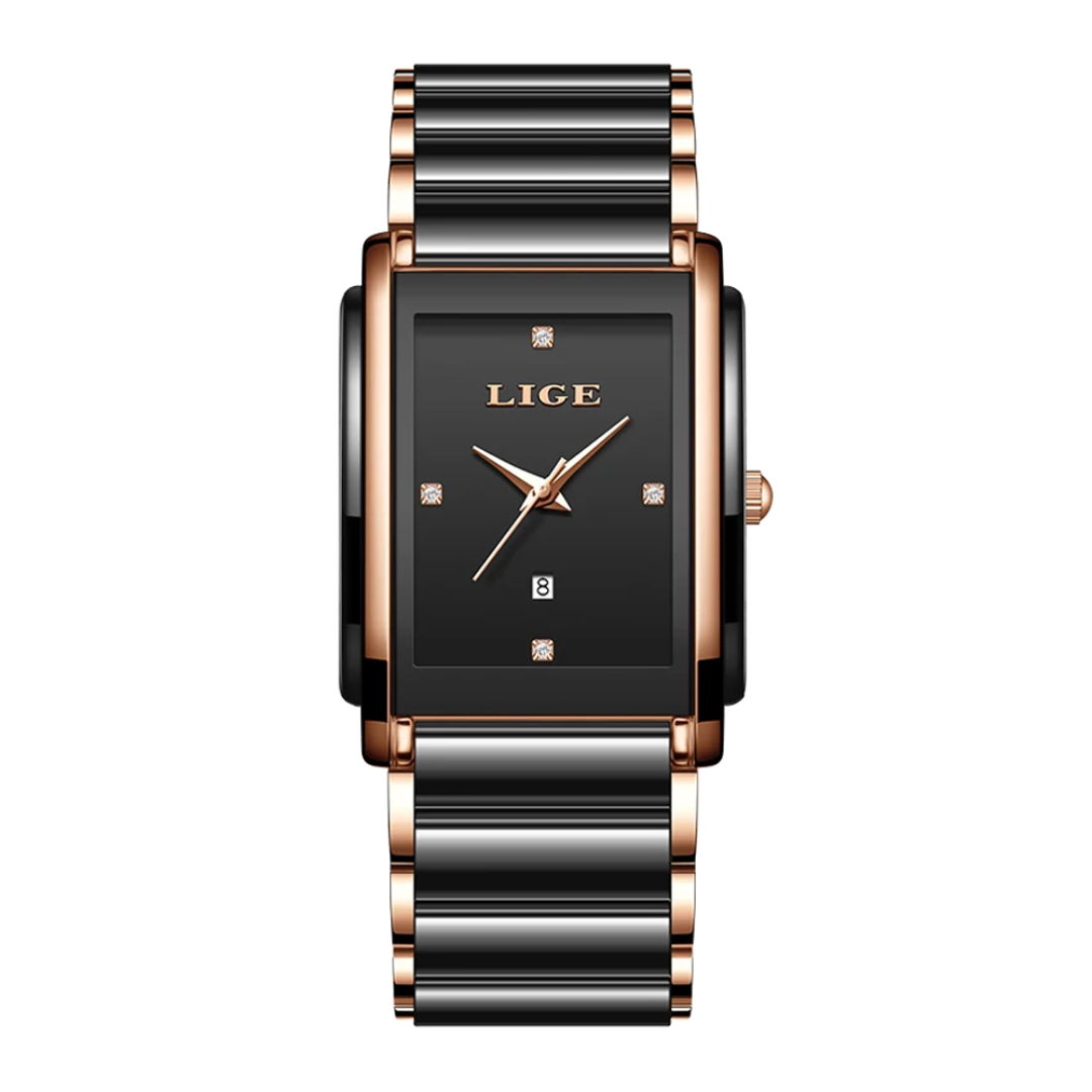 Claudine | Sleek Minimalist Women’s Square Watch| 34 mm
