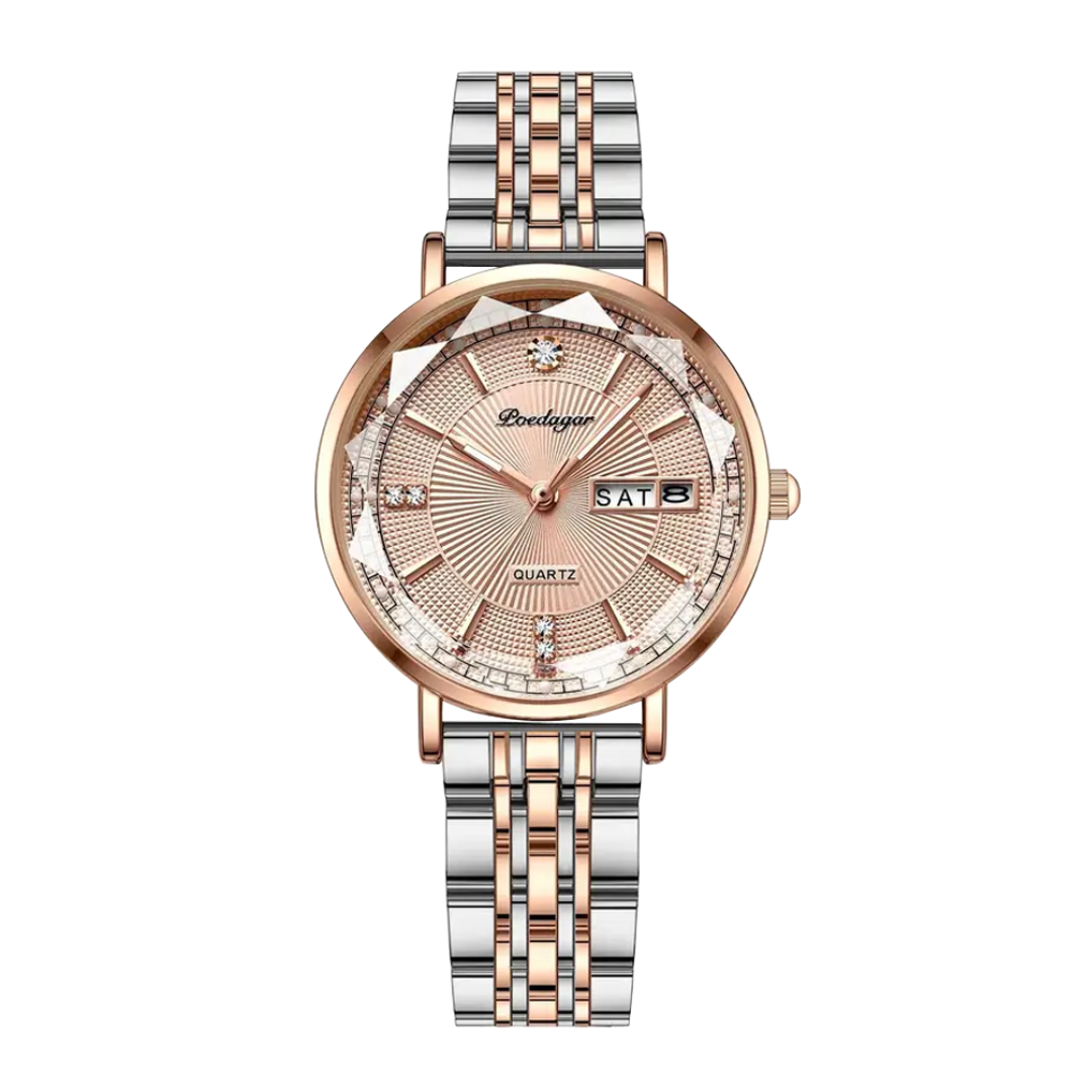 Patricia | Luxury Two-Tone Crystal Watch | 32mm