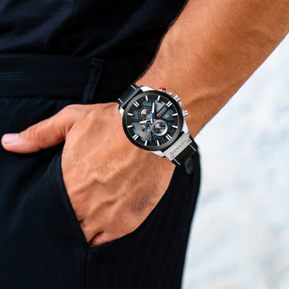 Easton | Men's Multifunction Glow-in-the-Dark Quartz Watch | 49mm