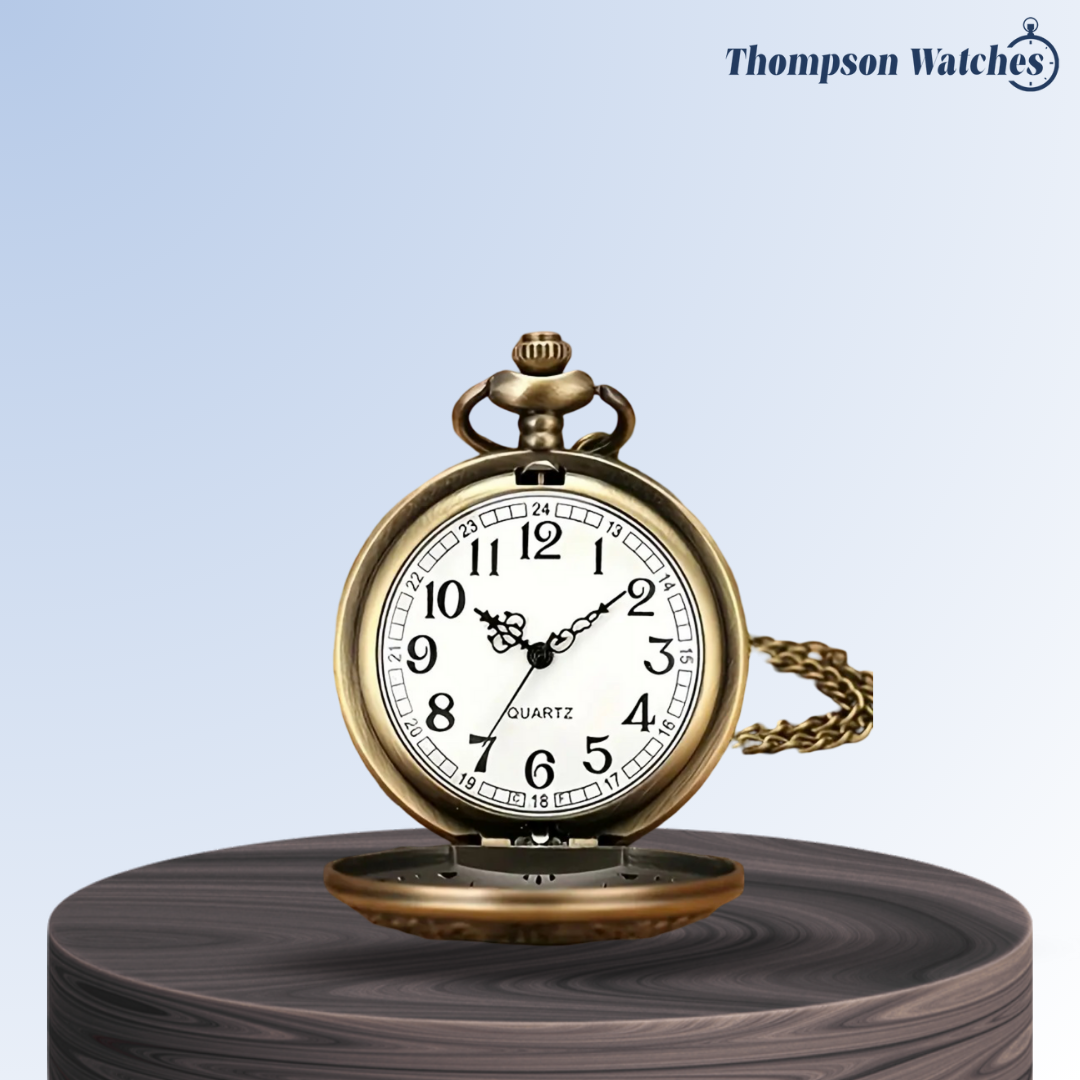 Saxton | Bronze Classic Numerals Pocket Watch | 45mm