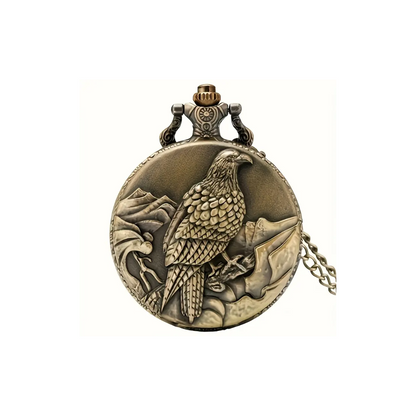 Jones | Eagle Embossed Pocket Watch | 45mm