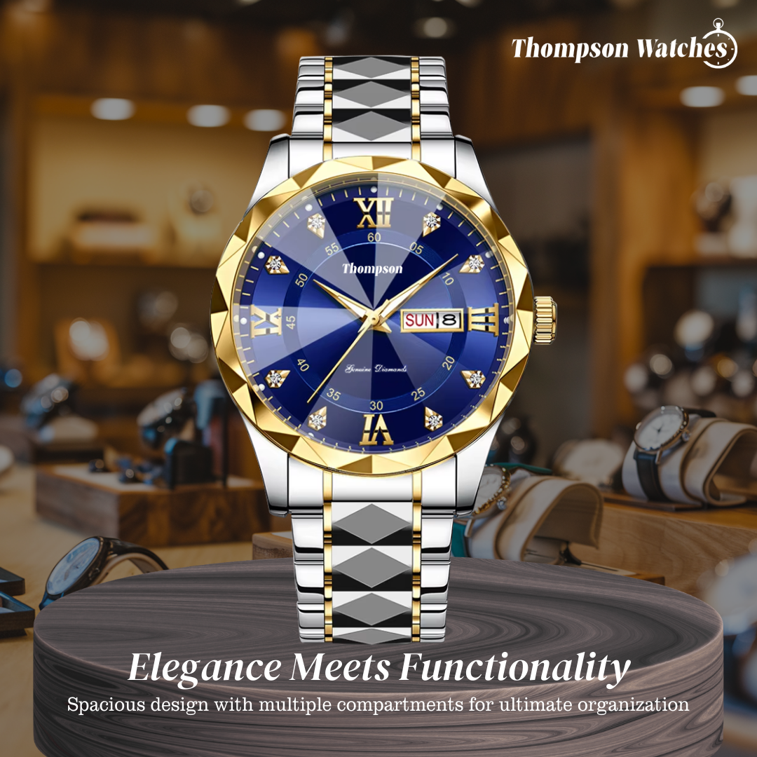 Jemson | Two-tone Diamond Watch | 40mm