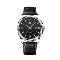 Leather Silver Black