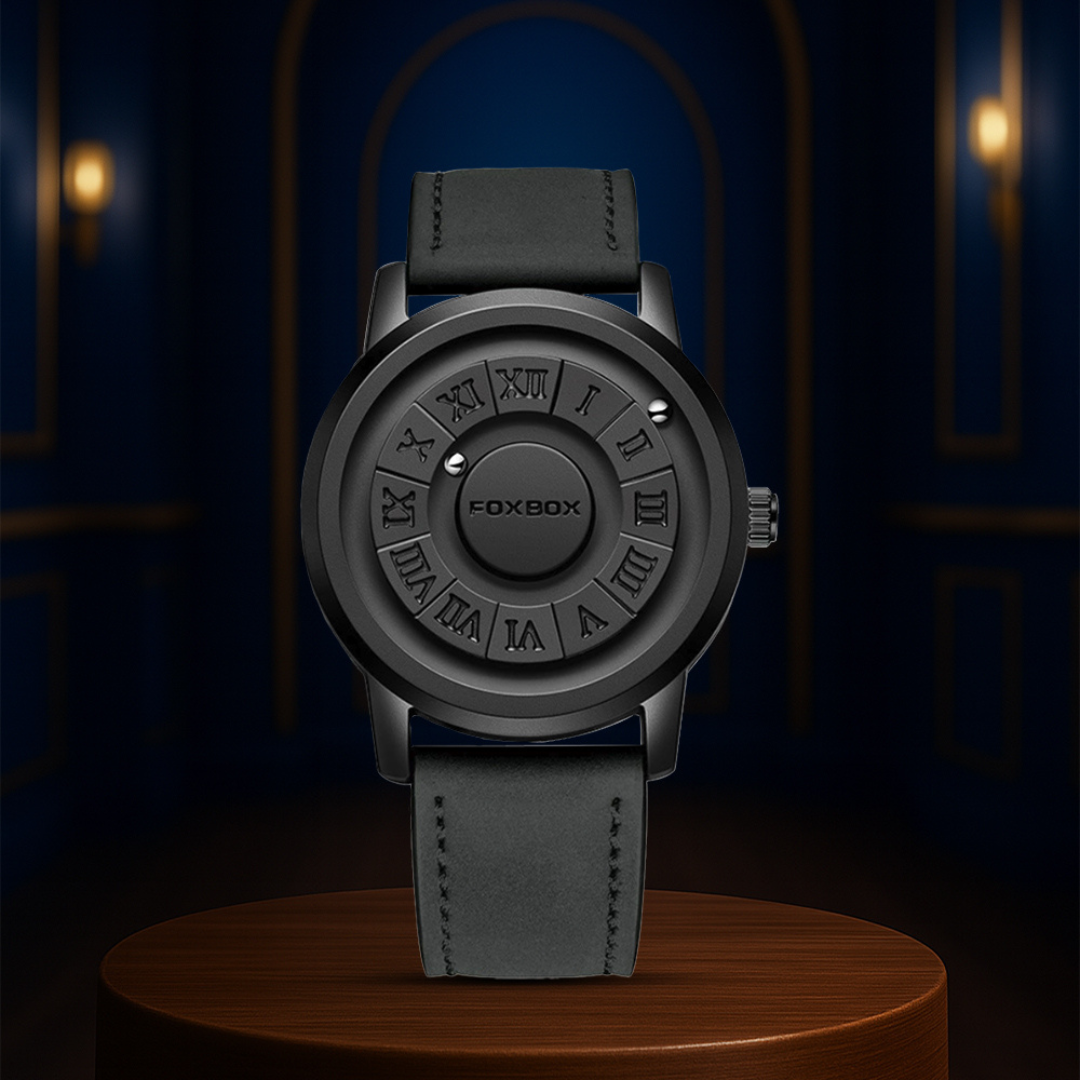 Max | Men's Stylish Black Dial Casual Wristwatch | 42mm