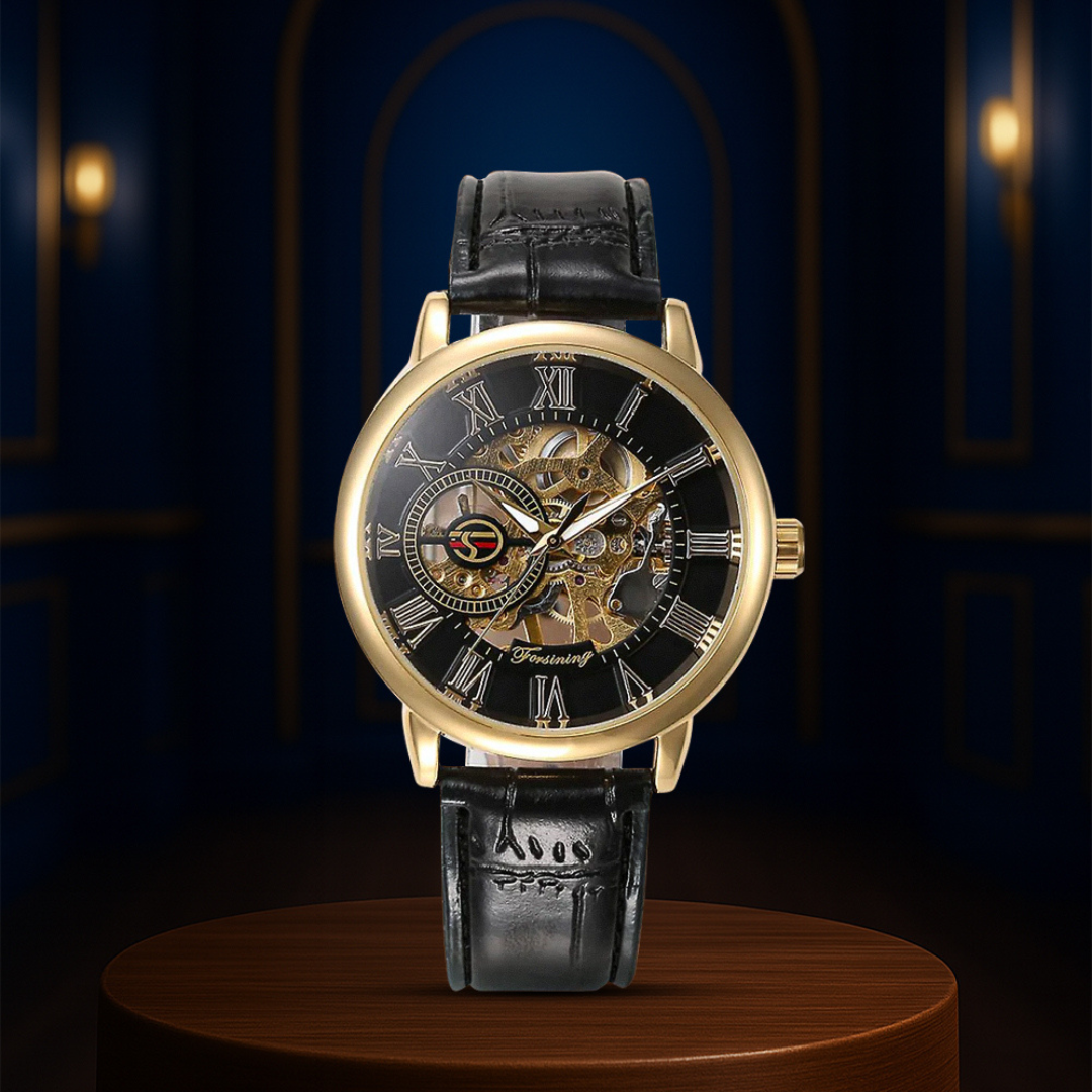 Peter | Fashionable Men's Roman Numerals Mechanical Watch | 40mm